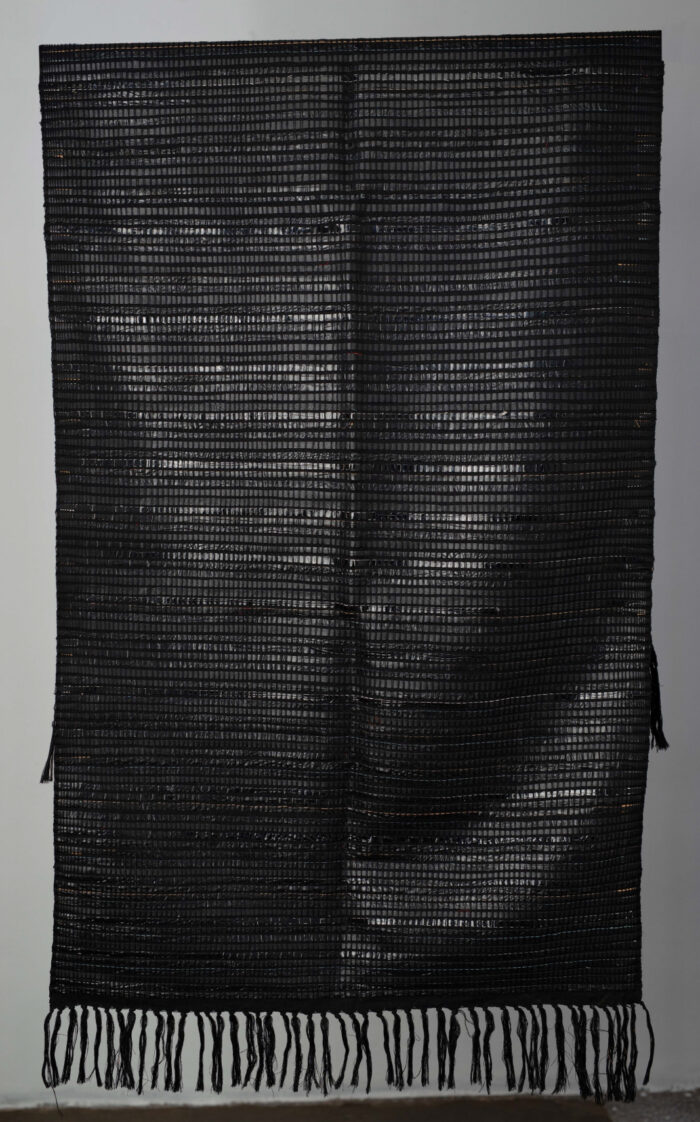 Black Leather Fabric Full - Image 2