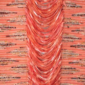 Peach Bubble Two Side Zig-Zag Fabric