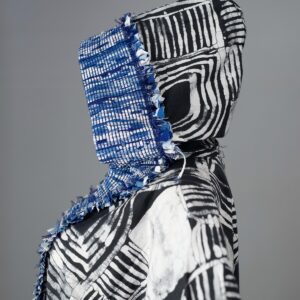 Kimono Embellished with Royal Blue Mix Diakwu