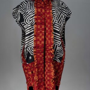 Kimono Embellished with Wine Red Mix Diakwu