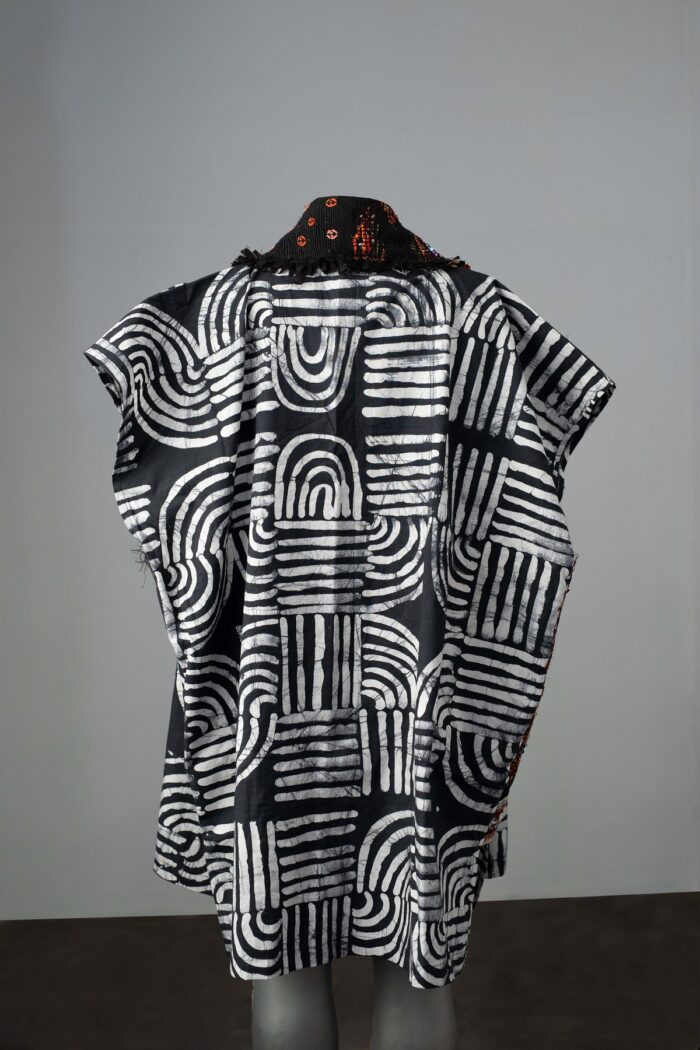 Kimono Embellished with Black Mix Diakwu Strip - Image 2